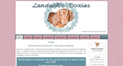 Desktop Screenshot of landachskennels.com